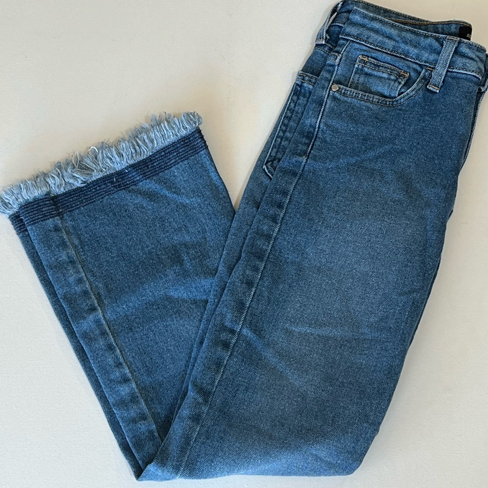 Just Black Denim- Fringe Hem Jeans